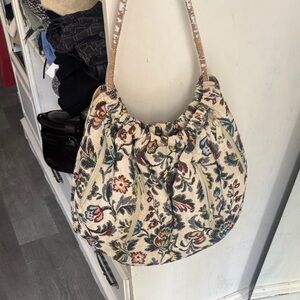 Floral Tapestry Shoulder Bag